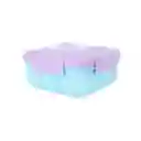 Contenedor Para Alimentos Compartimentos Morado y Verde Miniso