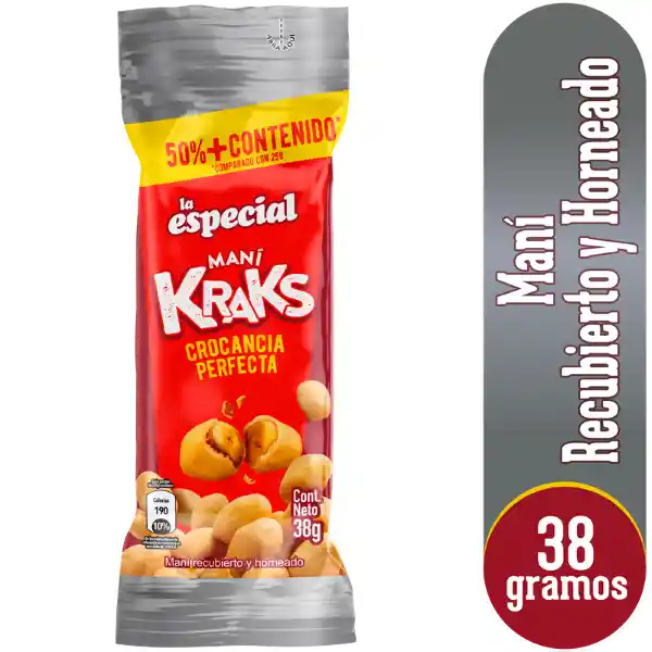 La Especial Maní Kraks Recubierto y Horneado