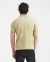 Camiseta Polo Contrast Details Verde Boa Oscuro XL Chevignon