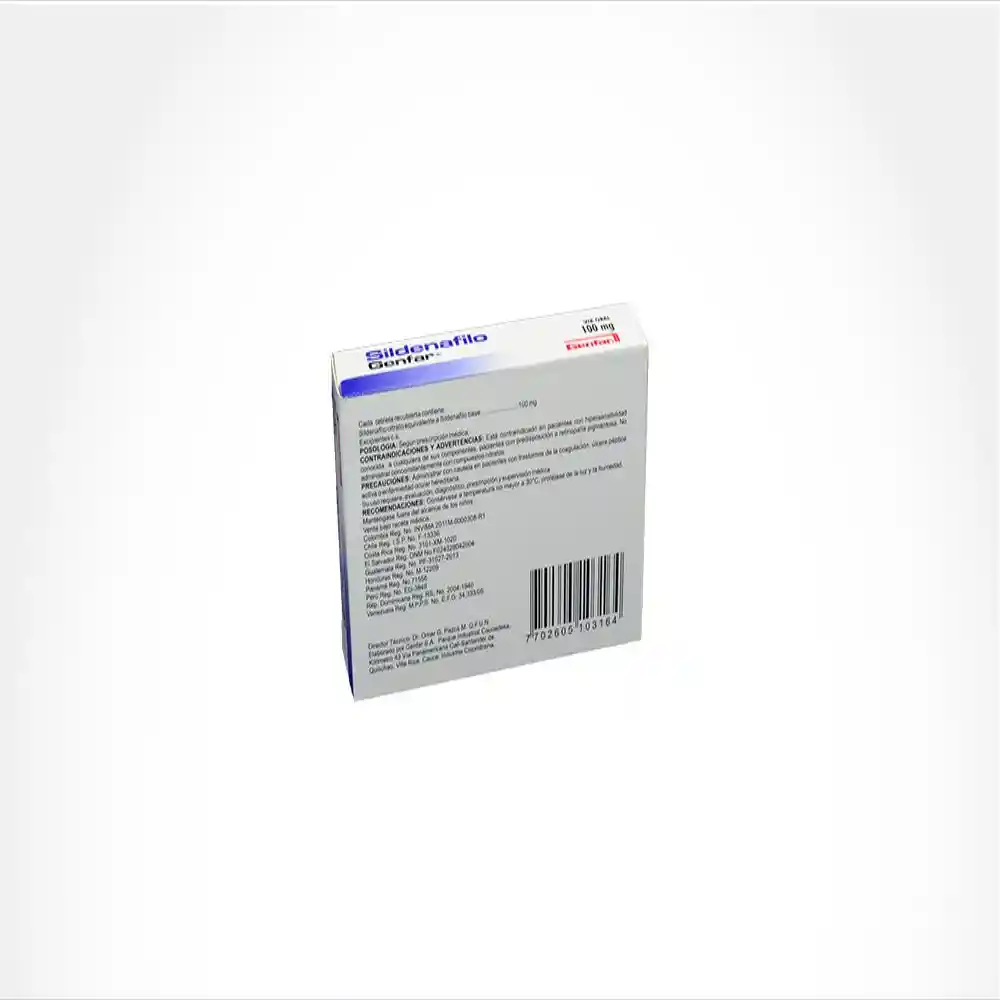 Sildenafil 100 Mg 1 Tableta Gf