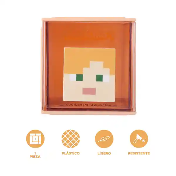 Caja Pequeña Alex Serie Minecraft Amarillo Oscuro Miniso