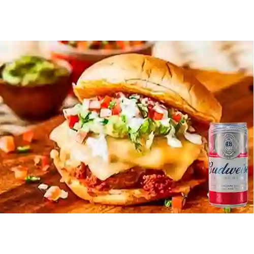 Combo Mexicano + Cerveza Budweiser Lta 269ml