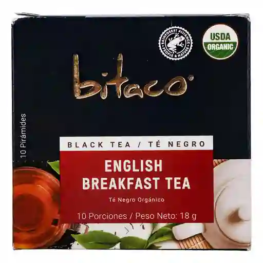 Bitaco té Negro Orgánico English Breakfast