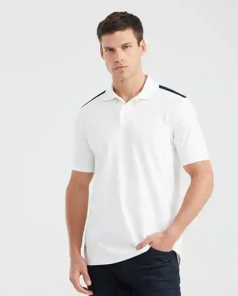 Camiseta Polo Contrast Crudo Prístino Claro L Chevignon