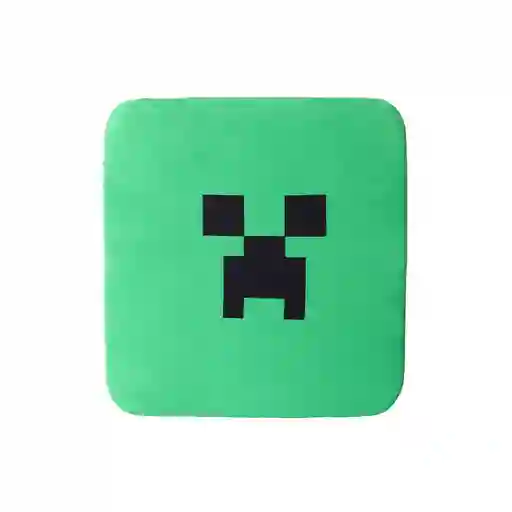 Cojín Para Asiento Cuadrada Creeper Serie Minecraft Verde Miniso