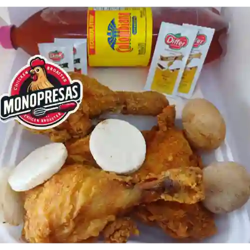Combo 1/2 Pollo Apanado + Bebida