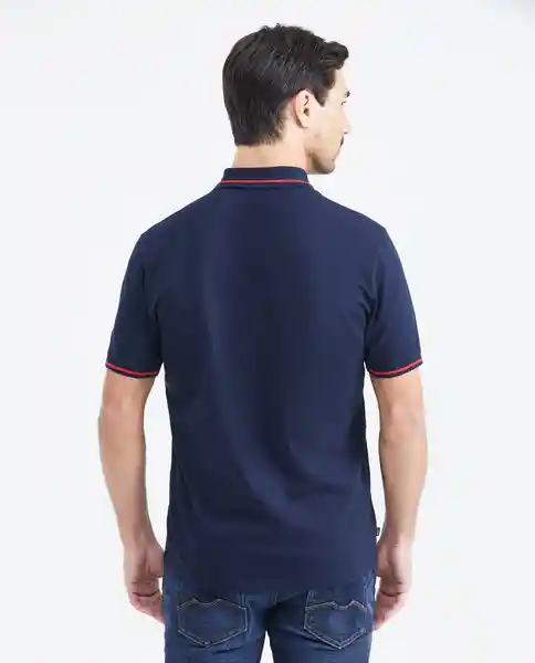 Camiseta Polo Zipper Smart Azul Dark Ultraoscuro T. S Chevignon