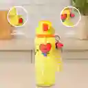 Botella Con Correa Funda Tata Serie Amarillo 800 mL Bt21 Miniso
