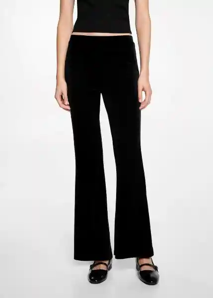 Pantalón Velvetp Negro Talla 19 Teen Niñas Mango