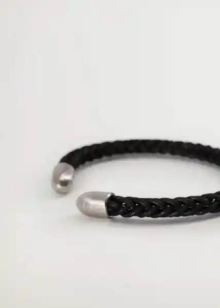 Pulsera Bracelet Negro Talla 99 Hombre Mango