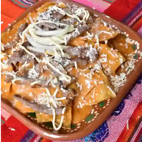 Chilaquiles con Carne Asada