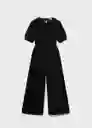 Enterizo Mono Hadid Negro Talla 10 Niñas Mango