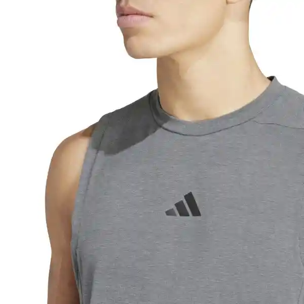 Adidas Camiseta D4t Tank Hombre Gris XL IS3819