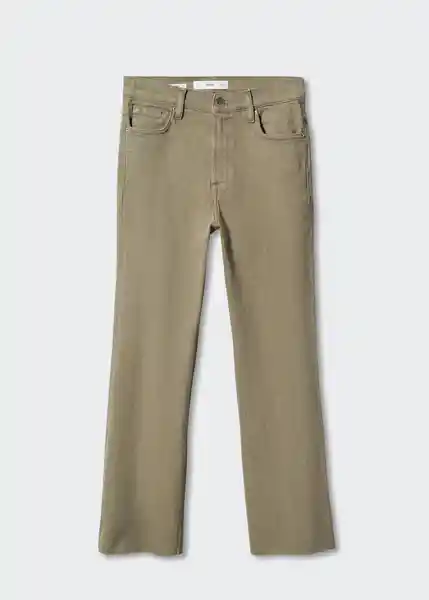 Pantalón Jean Sienna Khaki Talla 32 Mujer Mango