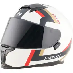 X-Sports Helmets Casco Para Moto Euro Blanco Talla S