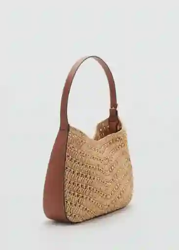Bolso G Carrie Cuero Talla 99 Mujer Mango
