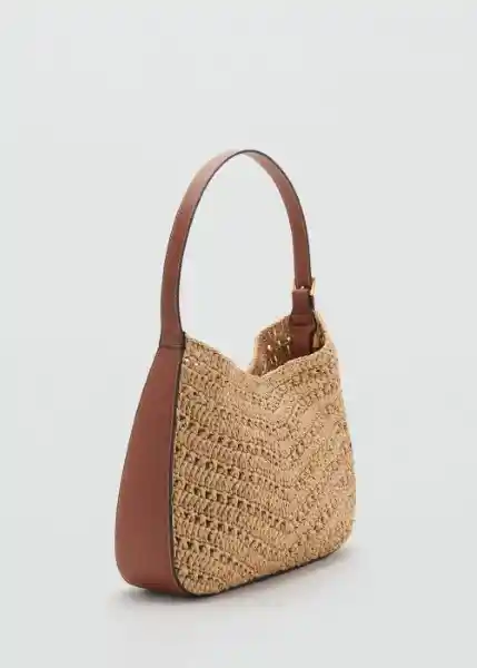 Bolso G Carrie Cuero Talla 99 Mujer Mango