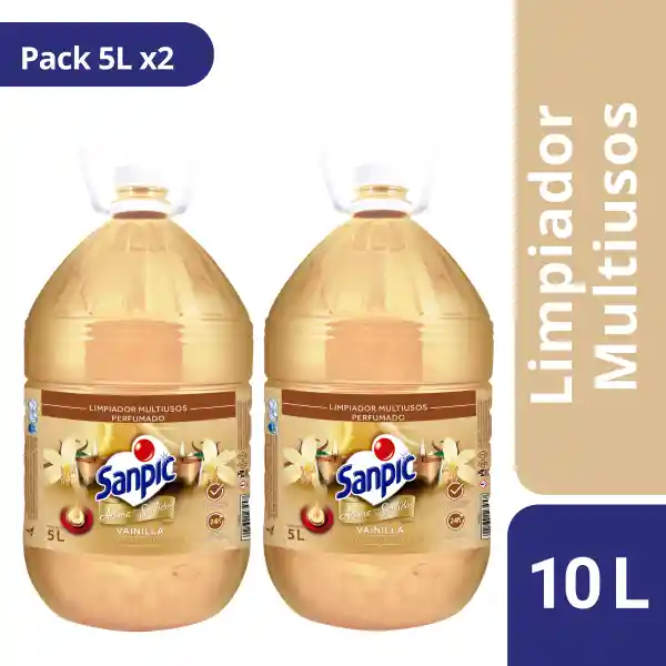 Sanpic Limpiador Multiusos Vainilla 5 L x 2 Und