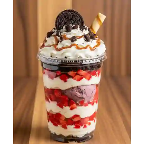 Combo Fresas Al Cielo + Helado 16 Onzas