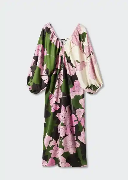 Vestido Fresia-A Verde Talla XS Mujer Mango