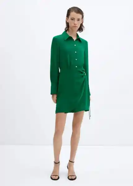 Vestido Bela Verde Talla S Mujer Mango