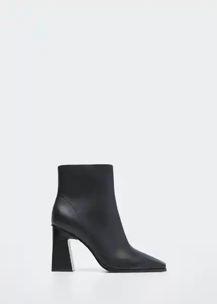 Botin Yves Negro Talla 41 Mujer Mango