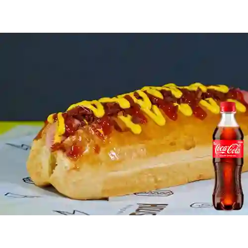 Combo Hot Dog American + Coca Cola Original 400 ml