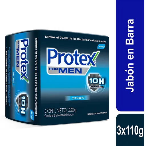 Protex Jabón Antibacterial Men Sport 110 g