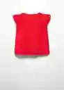 Blusa Malia Niñas Rojo Talla 7 Mango