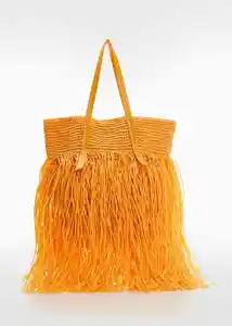 Bolso M Tucan Mostaza Mujer Mango