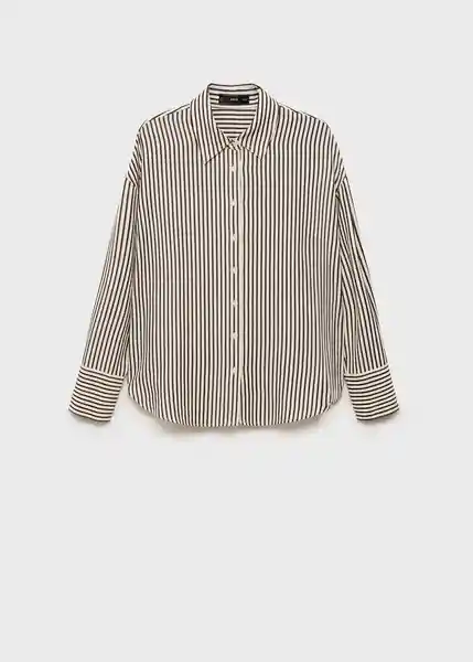 Camisa Sal Offwhite Talla M Mujer Mango