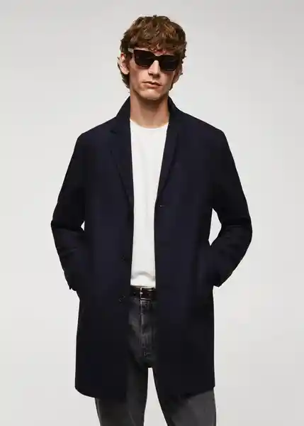 Abrigo Hake Navy Talla XL Hombre Mango