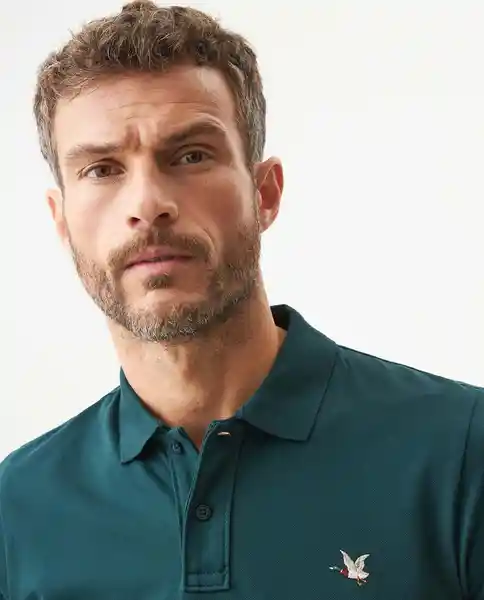 Camiseta Polo Muscle Verde Ponderosa Ultraoscuro L Chevignon