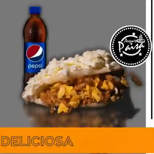 Arepa Mixta Queso + Bebida