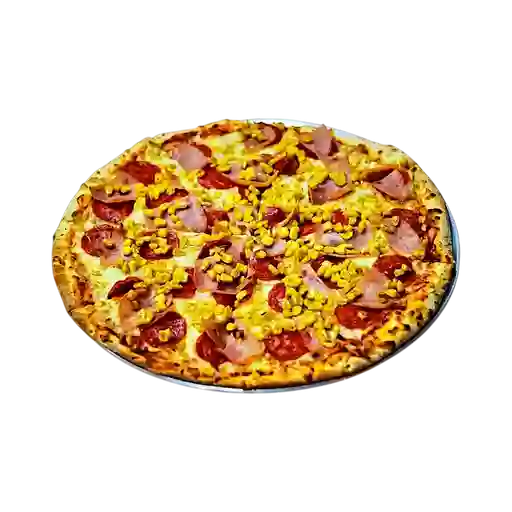 Pizza de Tocineta y Maíz