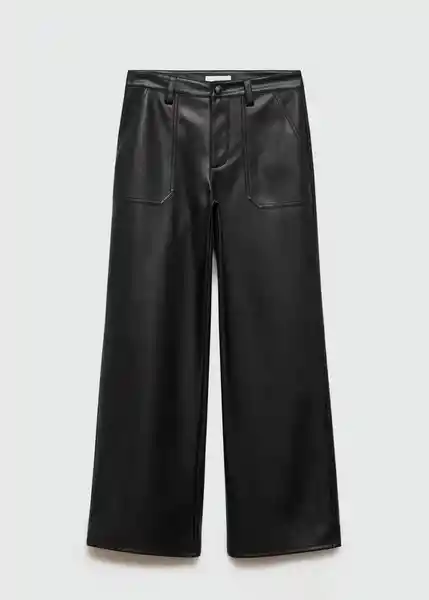 Pantalón Poli Negro Talla 19 Niñas Mango