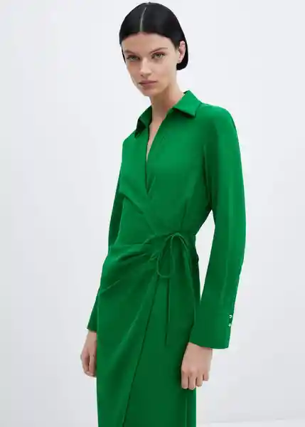 Vestido Bilma6 Verde Talla S Mujer Mango