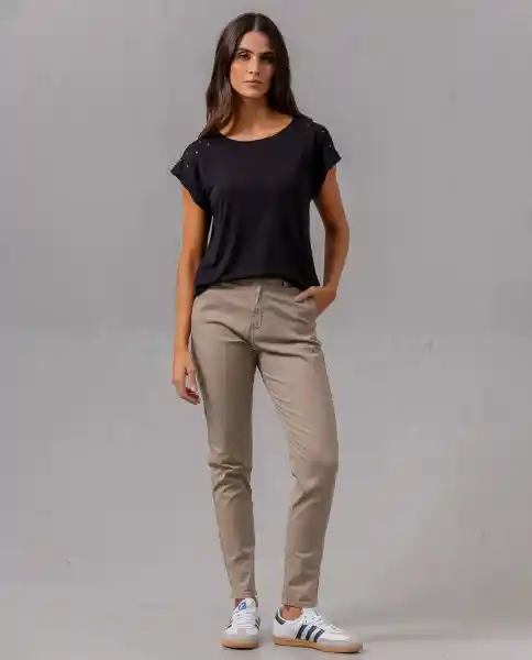 Camiseta Mujer Negro S 209F101_NEG194007 Rifle