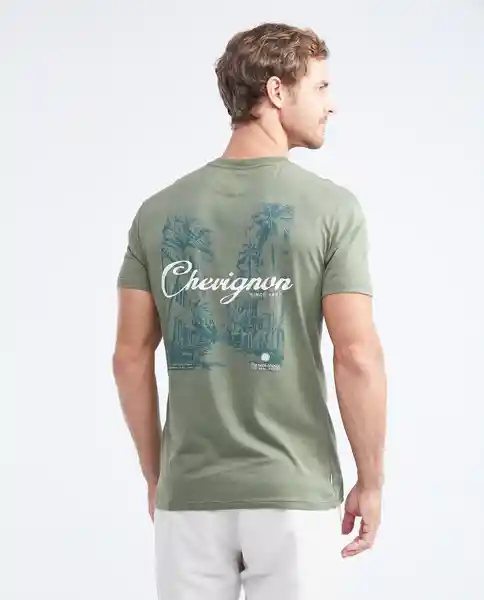 Camiseta Masculino Verde Miliciano Oscuro T XXL Chevignon