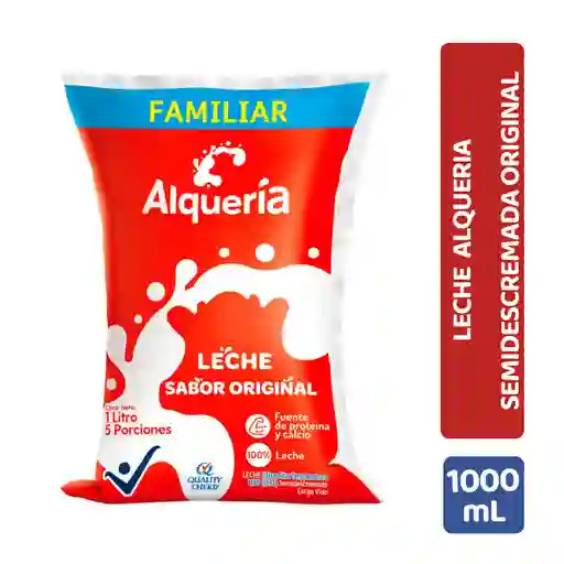 Alquería Leche Semidescremada Original