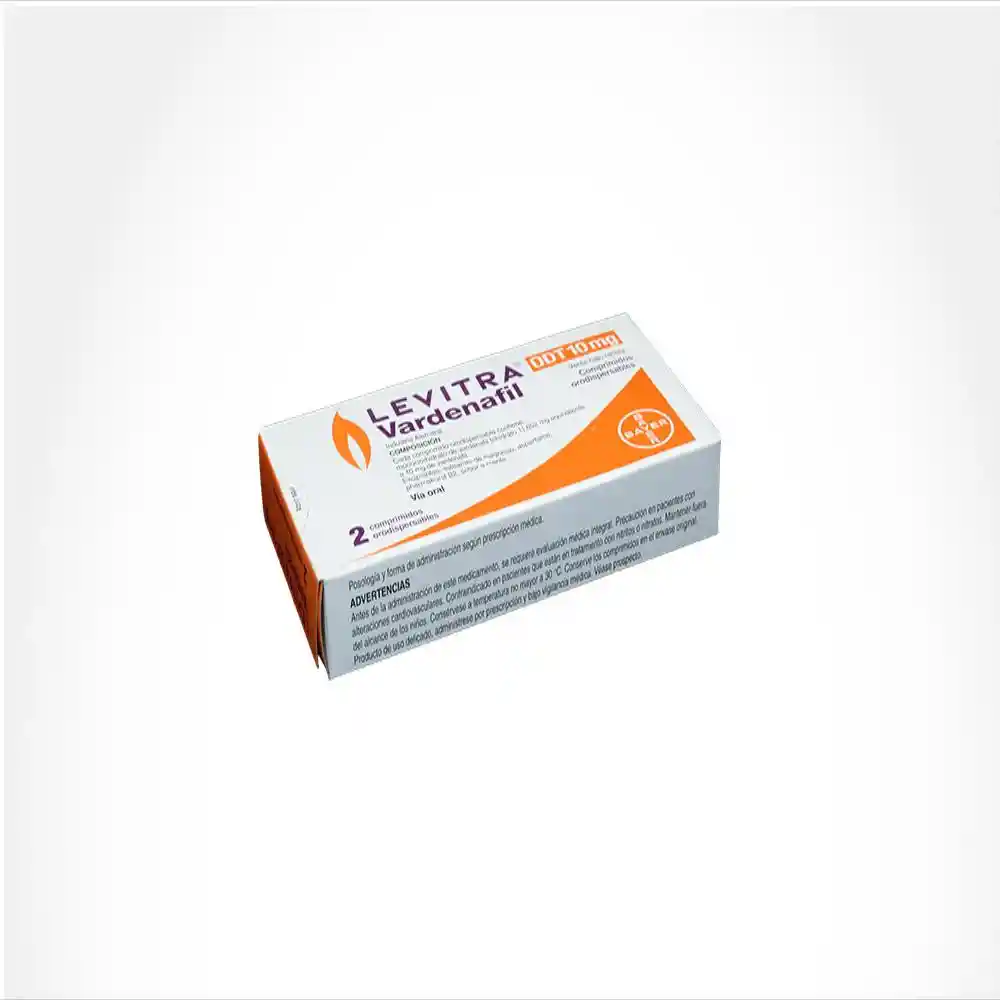 Levitra Bayer Odt 10 Mg 2 Tabletas