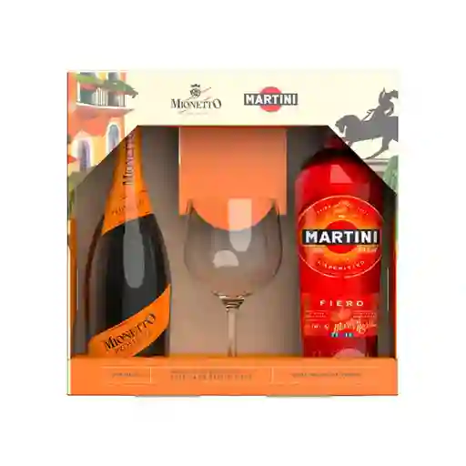 Mionetto Vino Espumoso Prosecco Brut + Martini Fiero