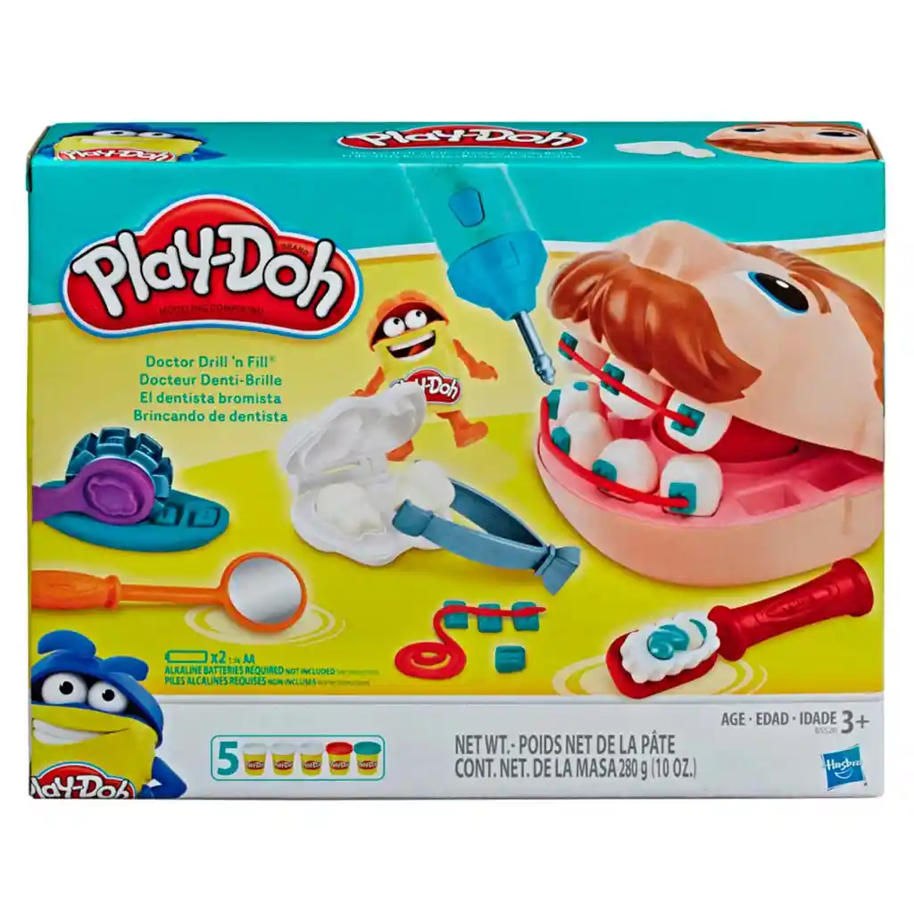   Play Doh  Masa Moldeable Core Dentista Bromista 