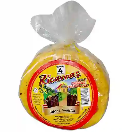 Arepa Ricamas Chócolo Rellena Queso X350 G