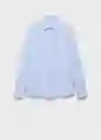 Camisa Playr Celeste Talla M Hombre Mango