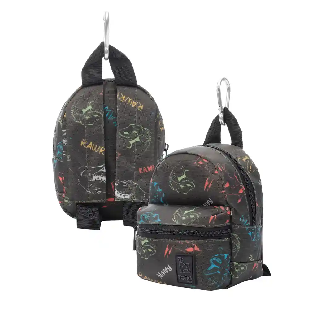 Totto Pets Mini Morral Para Snacks Gary Negro