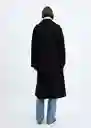 Abrigo Gauguin Negro Talla XL Mujer Mango