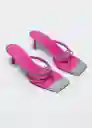 Sandalia Alexis Fucsia Talla 42 Mujer Mango