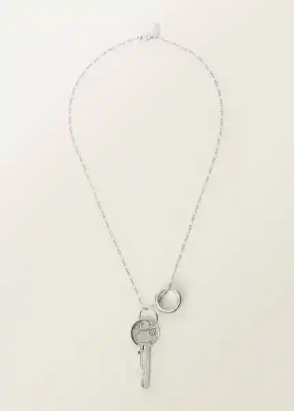 Collar Chains Plata Talla 99 Mujer Mango