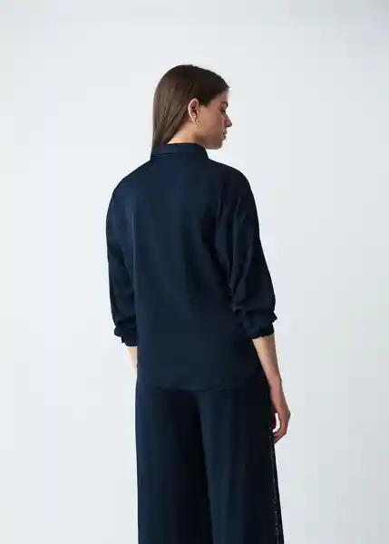 Camisa Zoe Mujer Azul Pacifico Medio Talla XS-S 513G399 Naf Naf